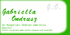 gabriella ondrusz business card